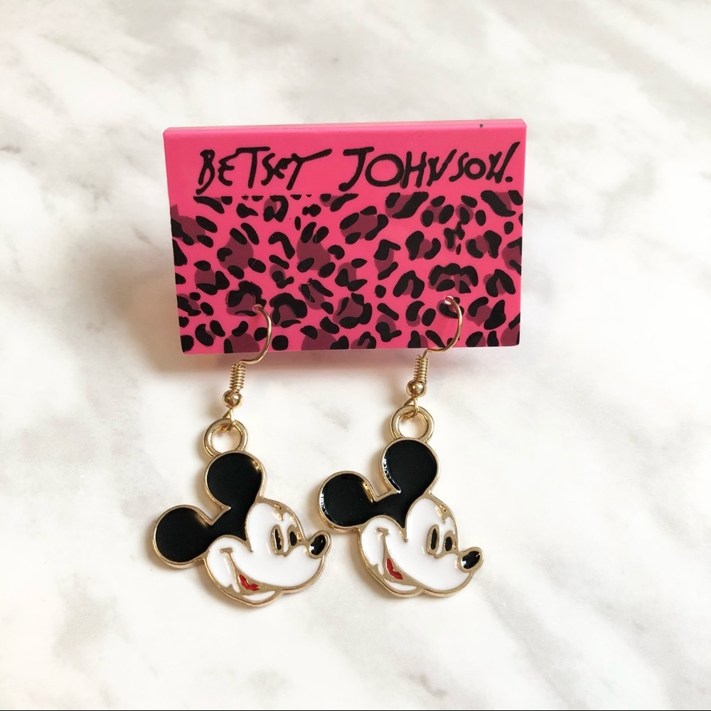 🎉 NWT Betsey Johnson Mickey Mouse Earrings
